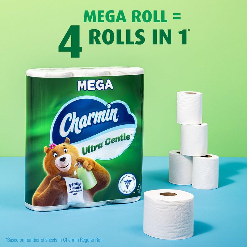 Charmin Ultra Gentle Toilet Paper, 9 Mega Rolls, 231 Sheets Per Roll - Image 5