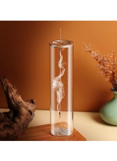 Modern Incense Holder Incense Burner Holder with Removable Glass Ash Catcher for Home Decor Yoga