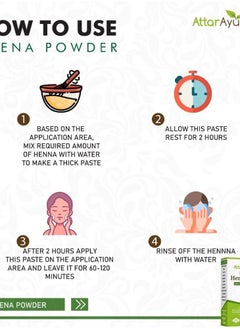ATTAR AYURVEDA ATTAR AYURVEDA Heena Powder for Hair (200g)  - Image 5