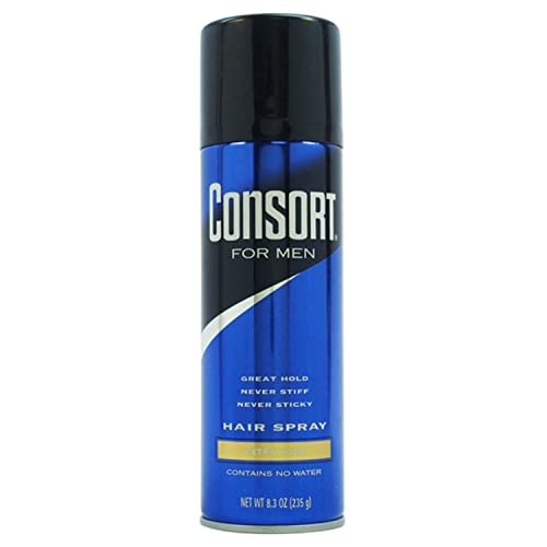 Consort Extra Hold Scented Aerosol Hair Spray for Men 83 oz  The Ultimate Mens Hairspray for Thin Hair and Mens Grooming Needs Dry Look Styling