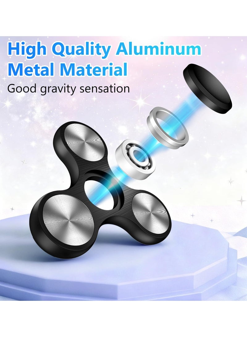 سبينر مثلث من سبائك الألمنيوم بمحمل عالي السرعة، دوران سلس من 4 إلى 8 دقائق، لعبة لتخفيف التوتر والقلق وتحسين التركيز ADHD، مناسبة للمكتب وهدايا للأطفال والكبار - Image 2