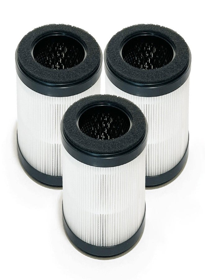 نيسبيرا فلتر Nispira BS-01 ثلاثي الوظائف بتقنية HEPA الحقيقية، بديل متوافق مع جهاز تنقية الهواء Slevoo BS-01 | يزيل الدخان والمركبات العضوية المتطايرة والروائح | عبوة من 3 قطع - Image 2