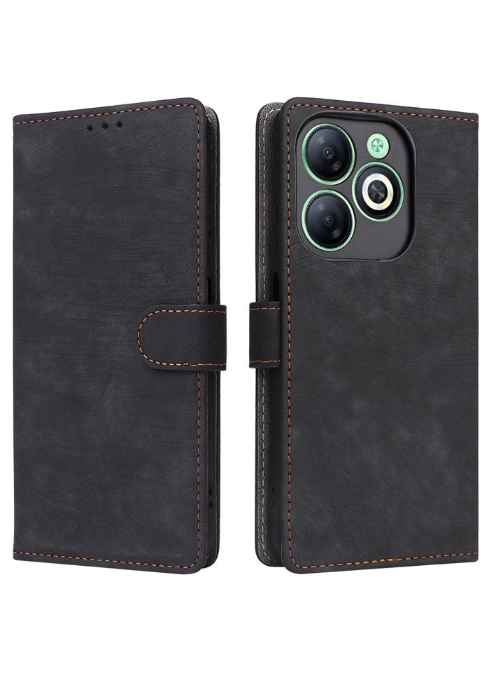 General Case for Infinix Smart 8, PU Leather Flip Folio Wallet Cover, With Card Slots, Case Cover for Infinix Smart 8  - Image 1