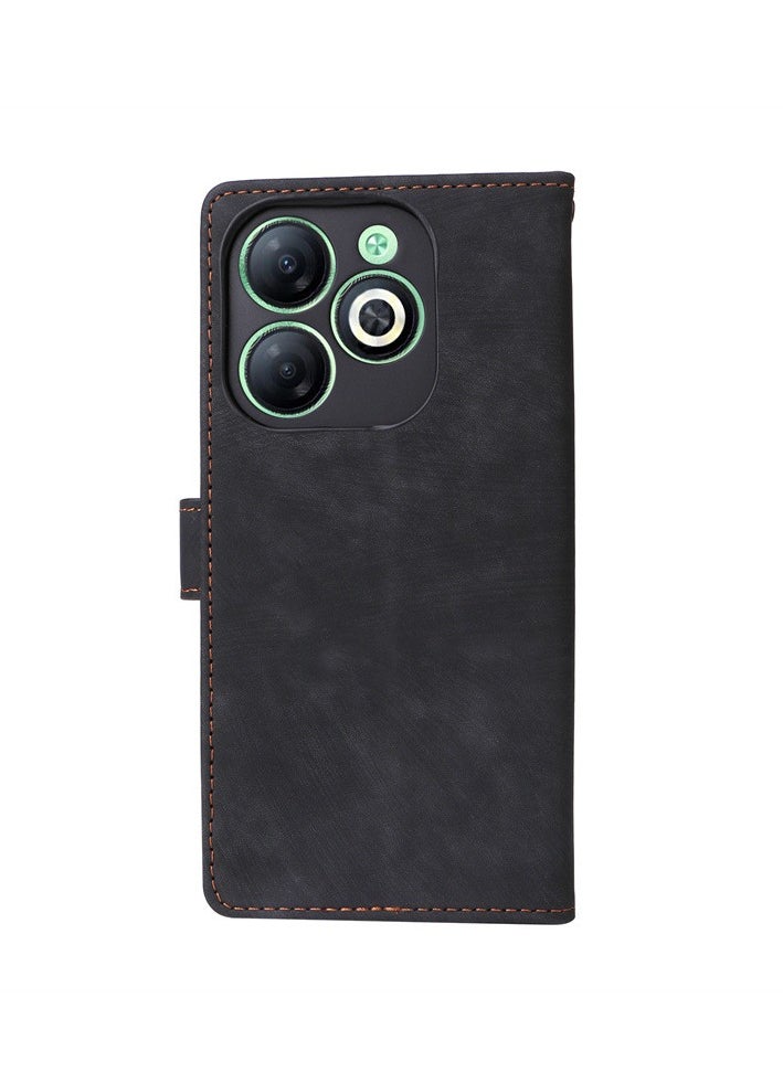 General Case for Infinix Smart 8, PU Leather Flip Folio Wallet Cover, With Card Slots, Case Cover for Infinix Smart 8  - Image 3
