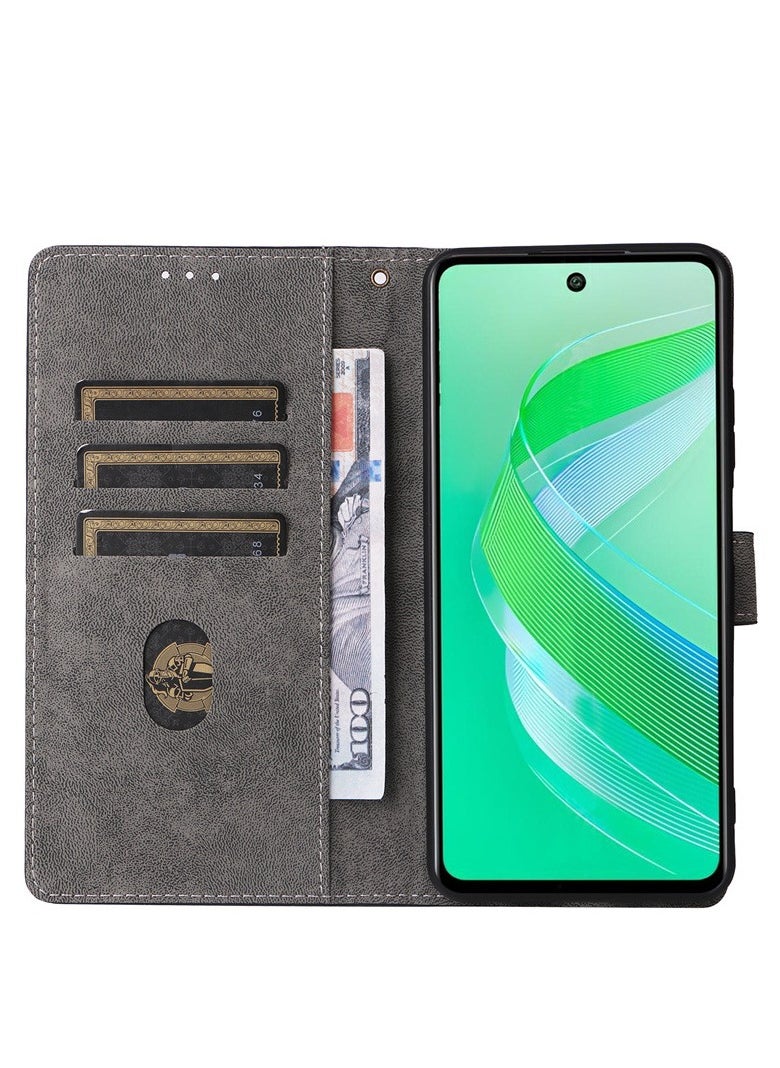 General Case for Infinix Smart 8, PU Leather Flip Folio Wallet Cover, With Card Slots, Case Cover for Infinix Smart 8  - Image 4