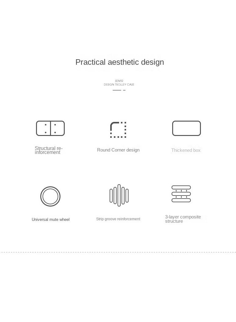 general 1-Piece Foldable Luggage With Lever - Image 2
