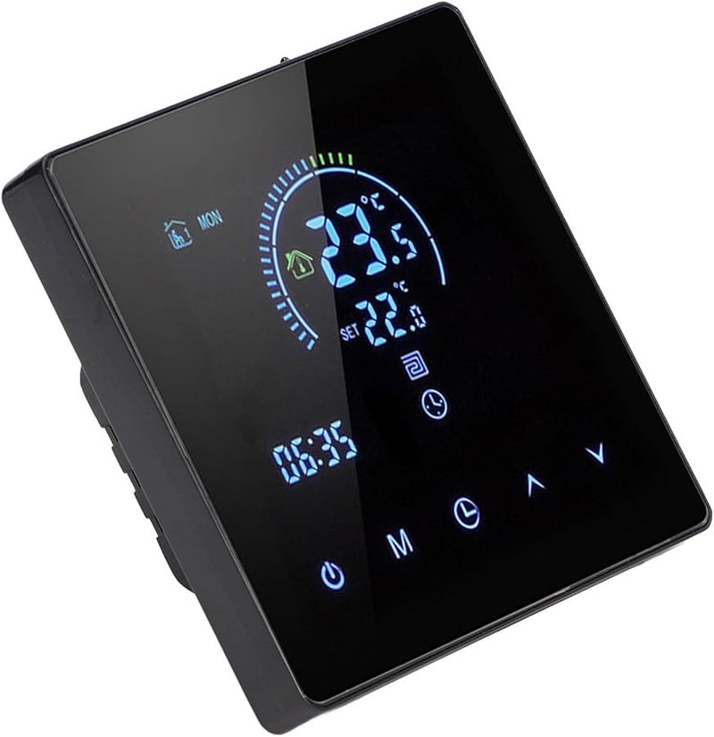 Black Smart Thermostat Touch Screen LCD Display Heating Control for Home Office - Image 5