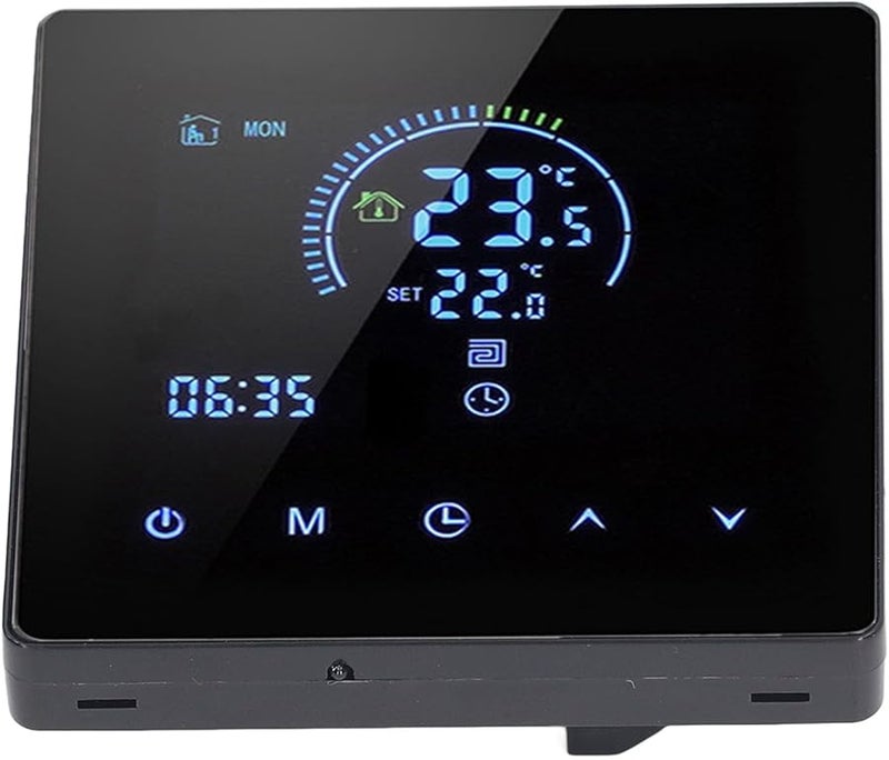 Black Smart Thermostat Touch Screen LCD Display Heating Control for Home Office - Image 3