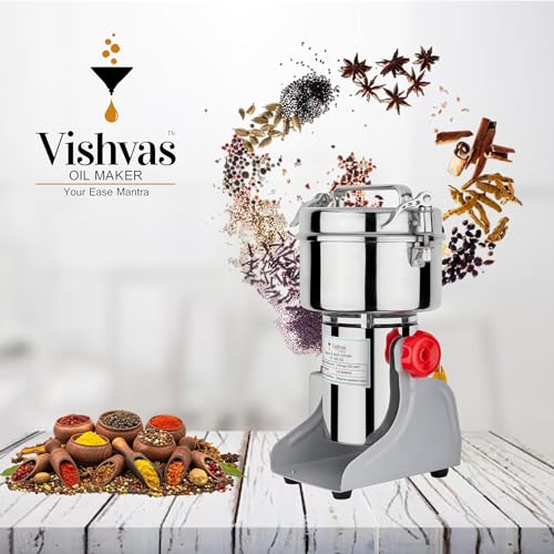 Vishvas Dry Masala Grinder Machine - Your All-in-One Solution for Grinding Spices, Herbs, and Seeds 500 GM - Image 4