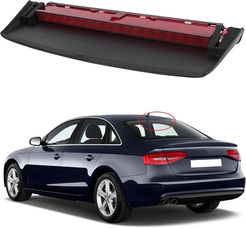 woobles LED 3rd Brake Light ,High Mount Stop Lamp Red Third Parking Tail Lights 8K5945097 Replaces Fit for A4 / S4 2008-2015 - Image 2
