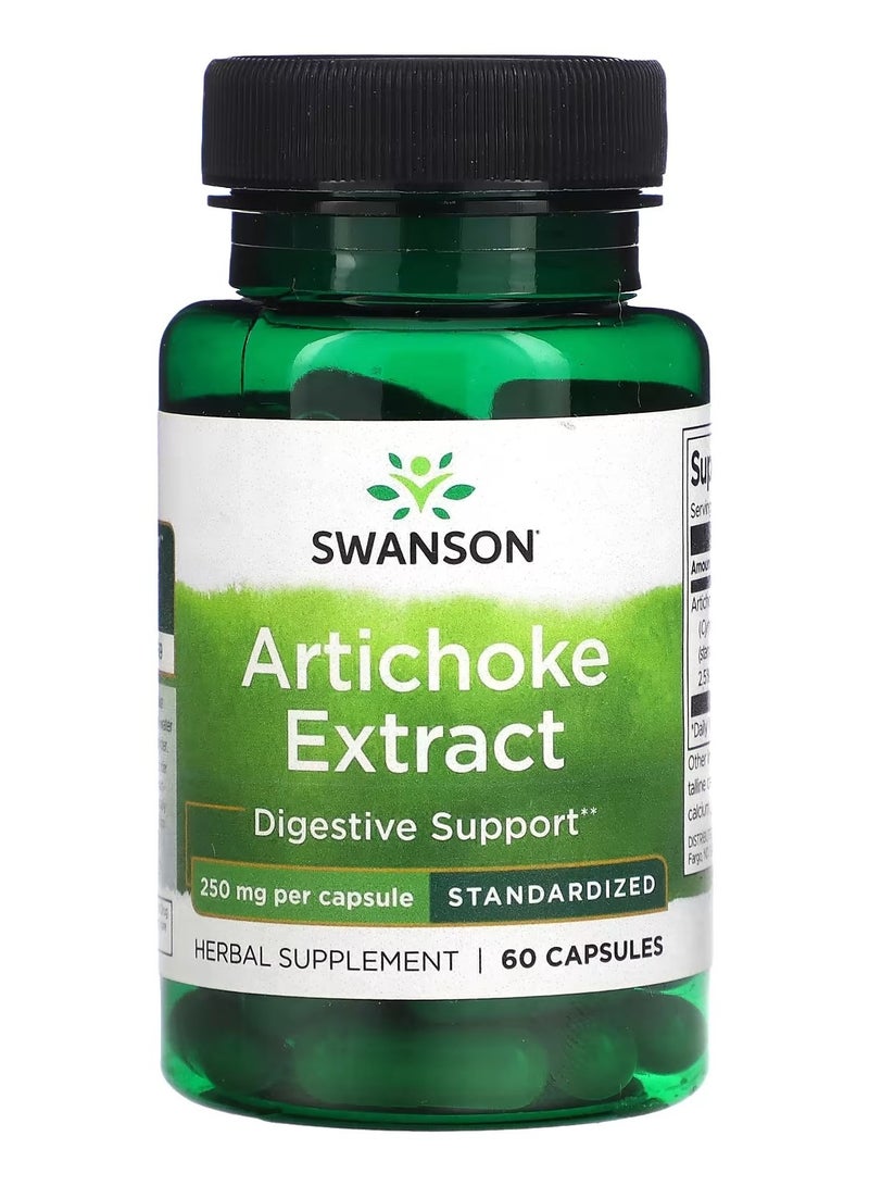 سوانسون، خلاصة الخرشوف، 250 ملجم، 60 كبسولة