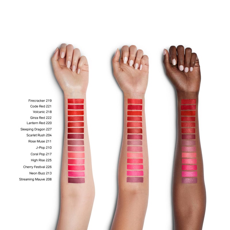 Shiseido VisionAiry Gel Lipstick, Firecracker 219 - Long-Lasting, Full Coverage Formula - Triple Gel Technology for High-Impact, Weightless Color - Image 3