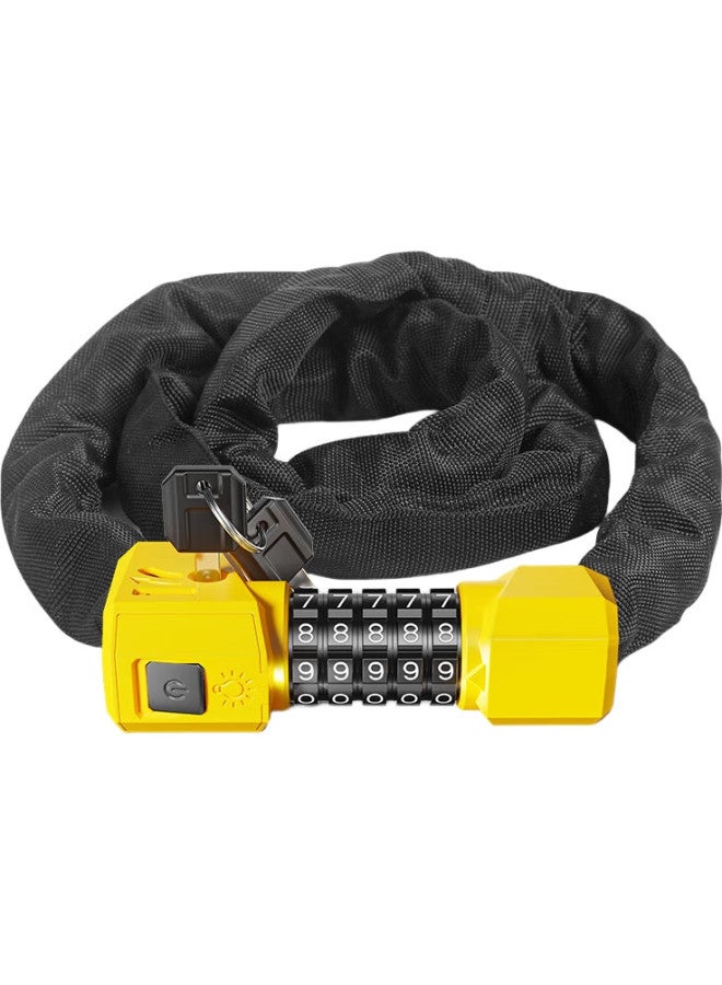 Phoenix Five-Digit Combination Lock Chain Lock For Mountain Bikes, Electric Bicycles, Motorcycles, Anti-Theft Door Lock, Bicycle Accessories, Combination Lock - Image 2