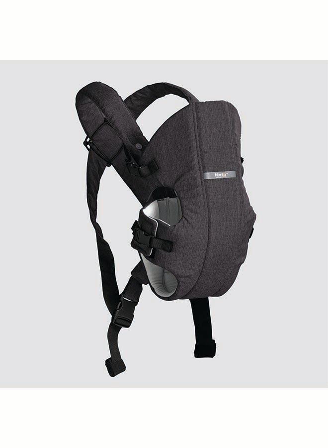 Nurtur Nurtur Dove Deluxe Infant Baby Carrier – Premium Fabric, Dual-Facing Comfort, Adjustable Cushioned Straps, & Built-In Baby Bib - Black  - Image 1