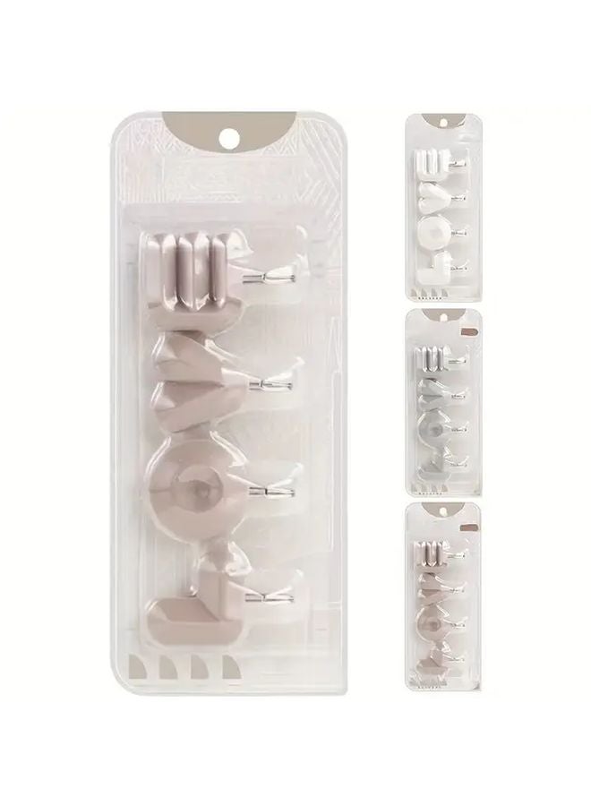 خطاب حب لاصق وردي شافط بدون حفر لتعليق المفاتيح والمعاطف والحقائب على الحائط - Image 1