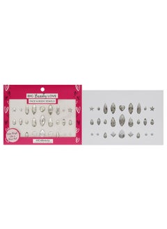 MCoBeauty MCoBeauty Big Beauty Love Face And Body Jewels - Light-Reflecting - Easy Apply, Self-Adhesive Gems - Stays On For Long - Safe To Use And Wear - Creates Stunning And Unique Looks - 1 Pc 