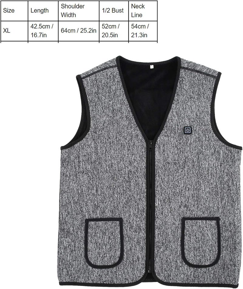 cheekyglo Electric Heated Vest,USB Chargeable Warm Clothes Coat Soft Heating Jackets for Winter Or Outdoors - Image 5