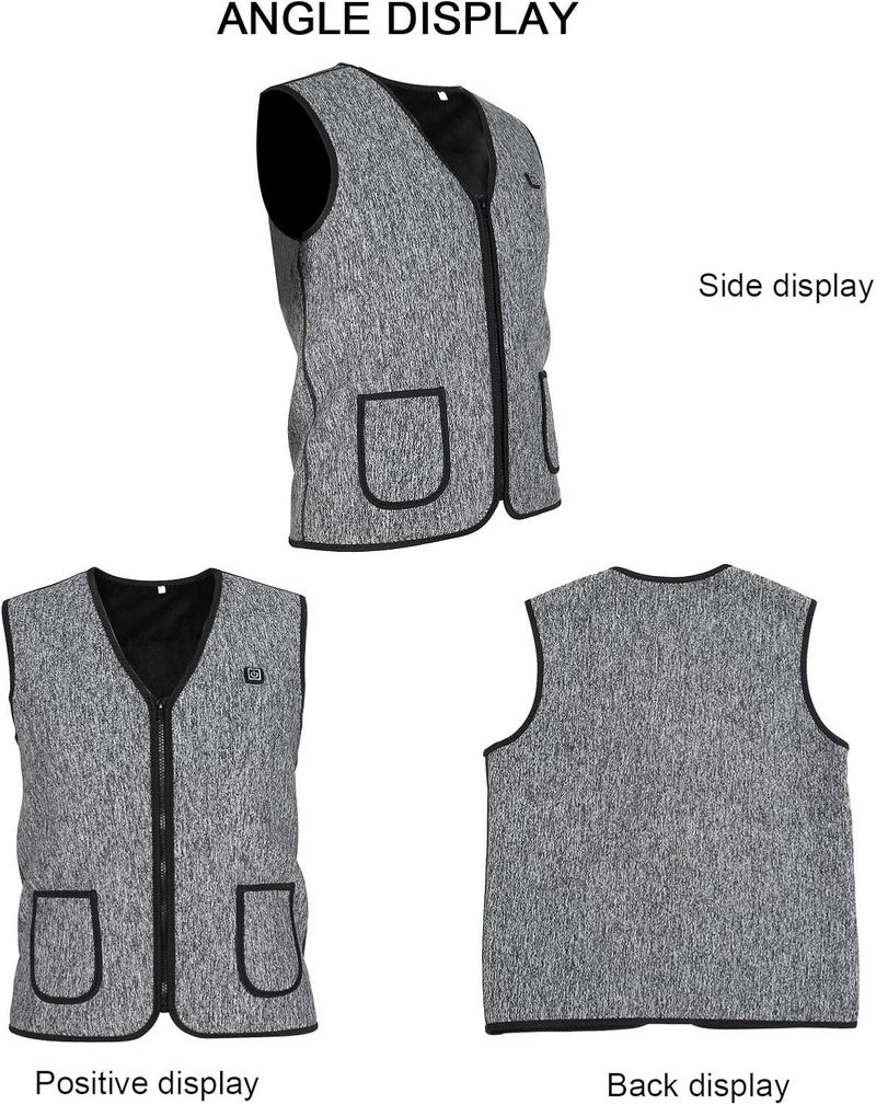 cheekyglo Electric Heated Vest,USB Chargeable Warm Clothes Coat Soft Heating Jackets for Winter Or Outdoors - Image 2
