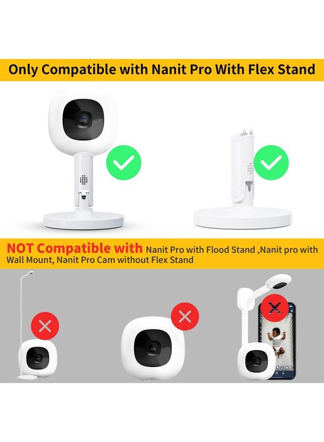 iTODOS Baby Monitor Mount for Arlo, Motorola Baby Monitor and Most Universal Monitors Camera, Versatile Twist Mount Without Tools or Wall Damage - White White BM182 - Image 2