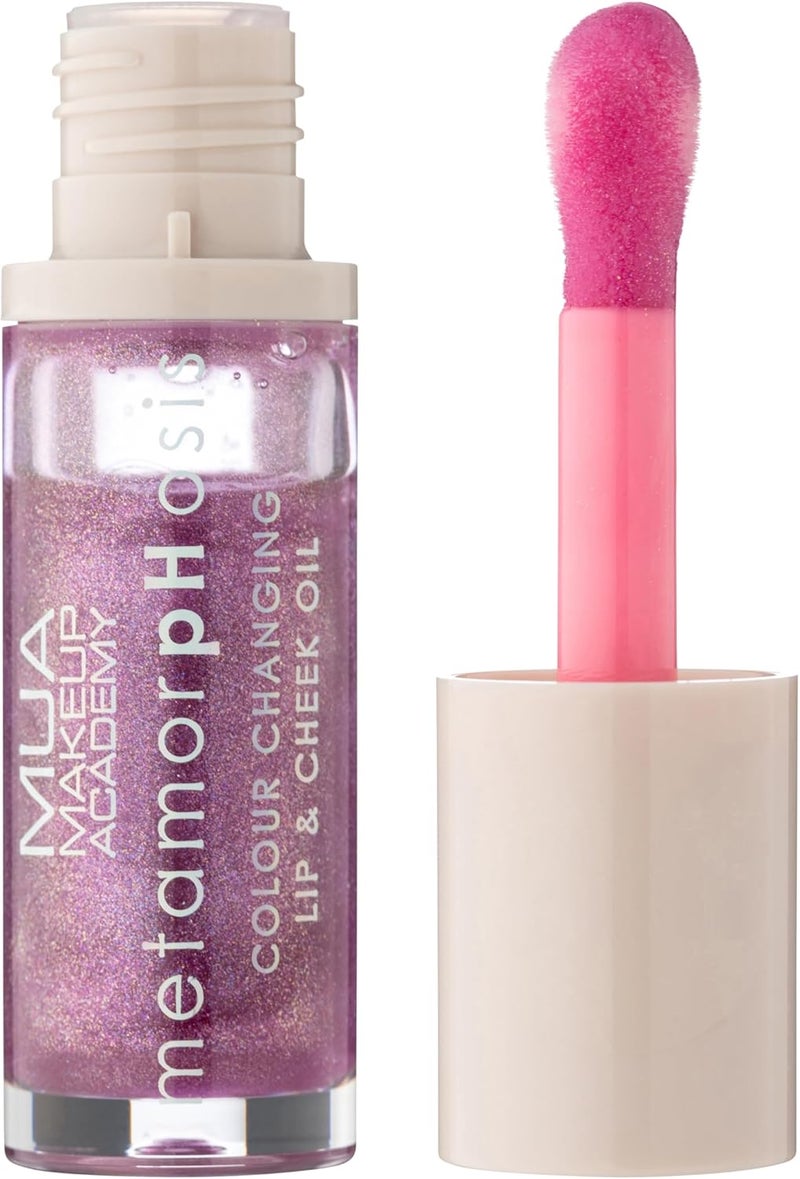 MUA Makeup Academy Metamorphosis Colour Changing Lip Cheek Oil Grapevine Vegan Cruelty Free 7 ml