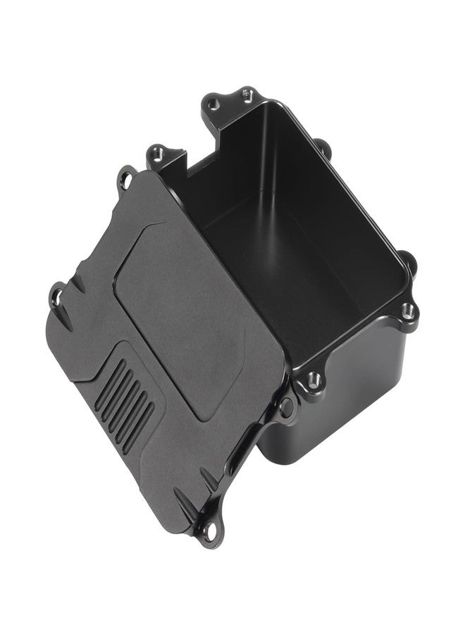 COOWOO Aluminum Alloy Receiver Box Upgrade Parts for 1/10 SCX10 I RC Trucks - Precision CNC Machined for Enhanced Durability and Thermal Performance, Black - Image 2
