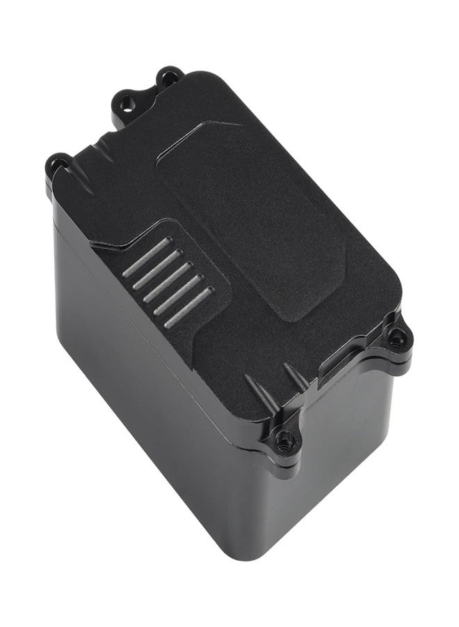 COOWOO Aluminum Alloy Receiver Box Upgrade Parts for 1/10 SCX10 I RC Trucks - Precision CNC Machined for Enhanced Durability and Thermal Performance, Black - Image 5