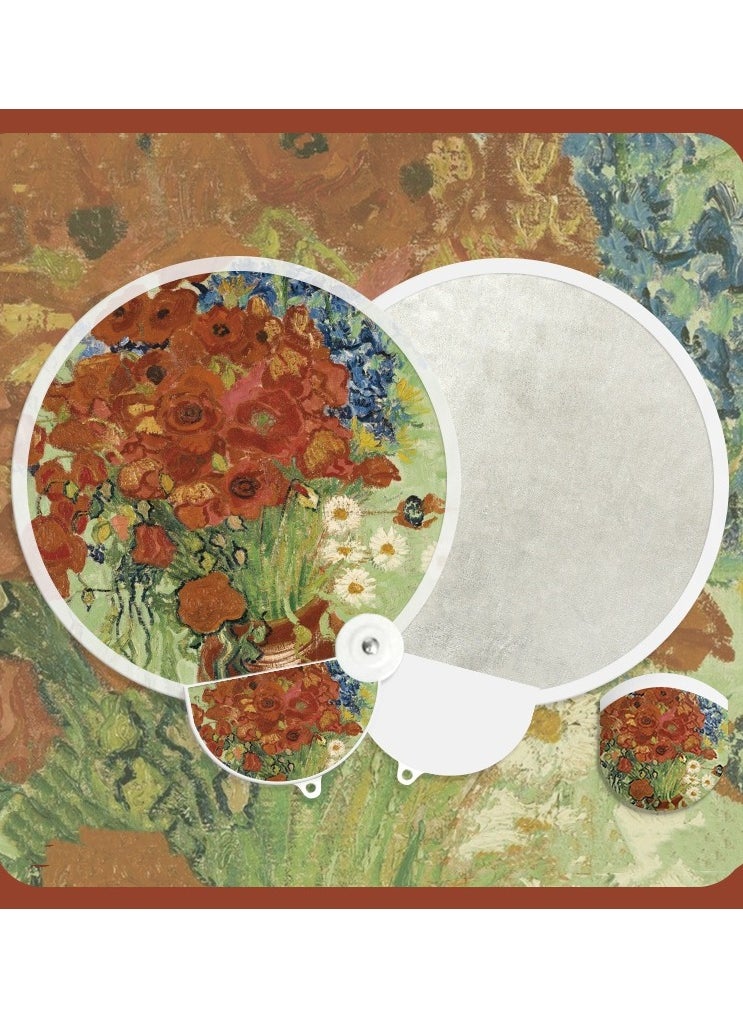 EBMINI - Van Gogh Oil Painting Green Rose Reflective Board - Image 1