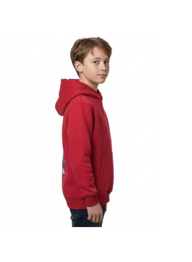 Caesar Boys' hoodie with prints on the chest and back - Image 3