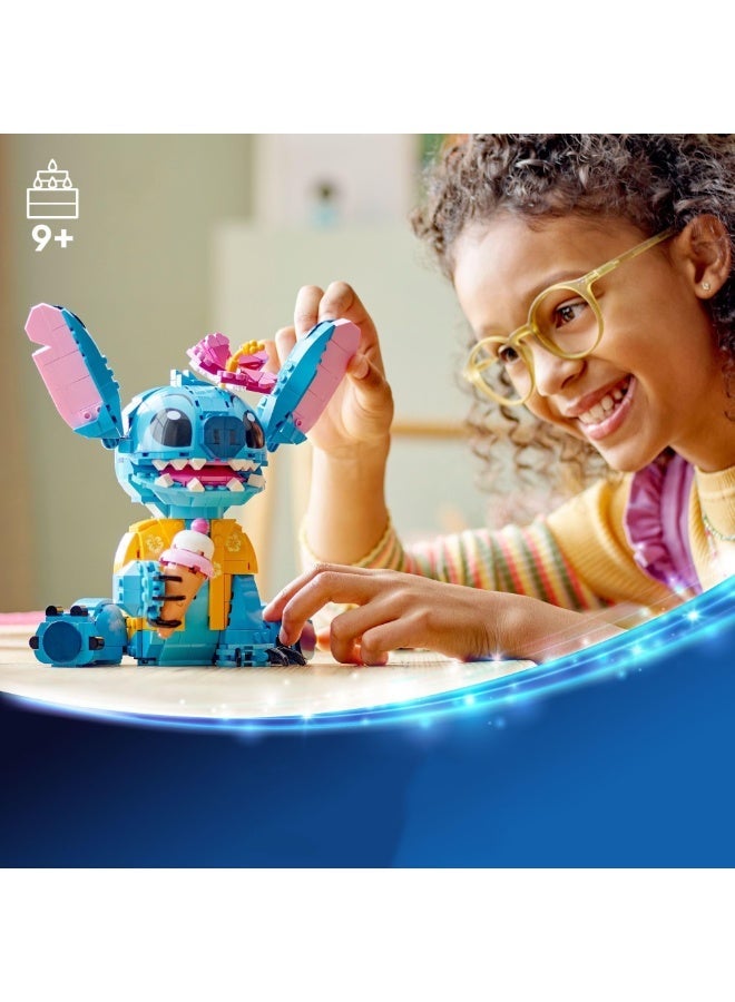 Halamodo مجموعة مكونات بناء "ستيش" 744 قطعة، لعبة تعليمية لتركيب لغز "ستيش" للبنات والصبيان، تصميم أذن متحركة، هدية عيد ميلاد للبنات والصبيان، 18.5 × 19 سم - Image 5