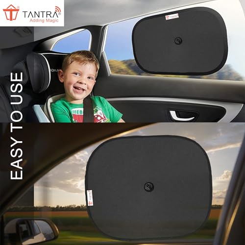 Tantra Car Sun Shade for Side Windows (Black) Pack of 6 - Image 5