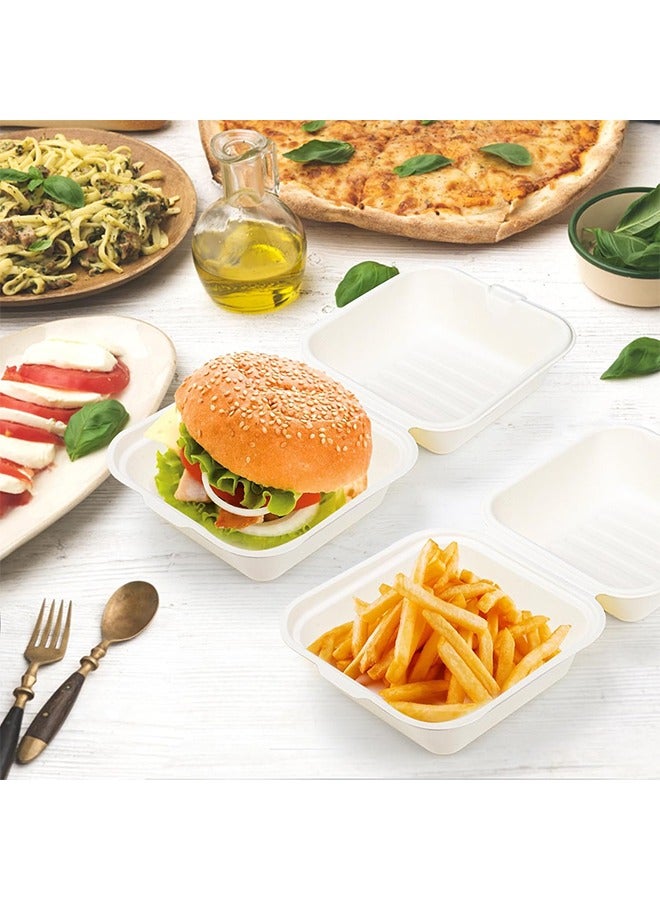 20 Piece Food Containers Portable Box,Take Out Sandwich Box, Cake Box Pudding Pie Boxes,Cookie Packaging Gift Box,Wedding Birthday Party (White) - Image 4