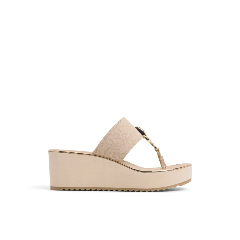 ALDO Penelopy-In Women's Gold Heel Wedges