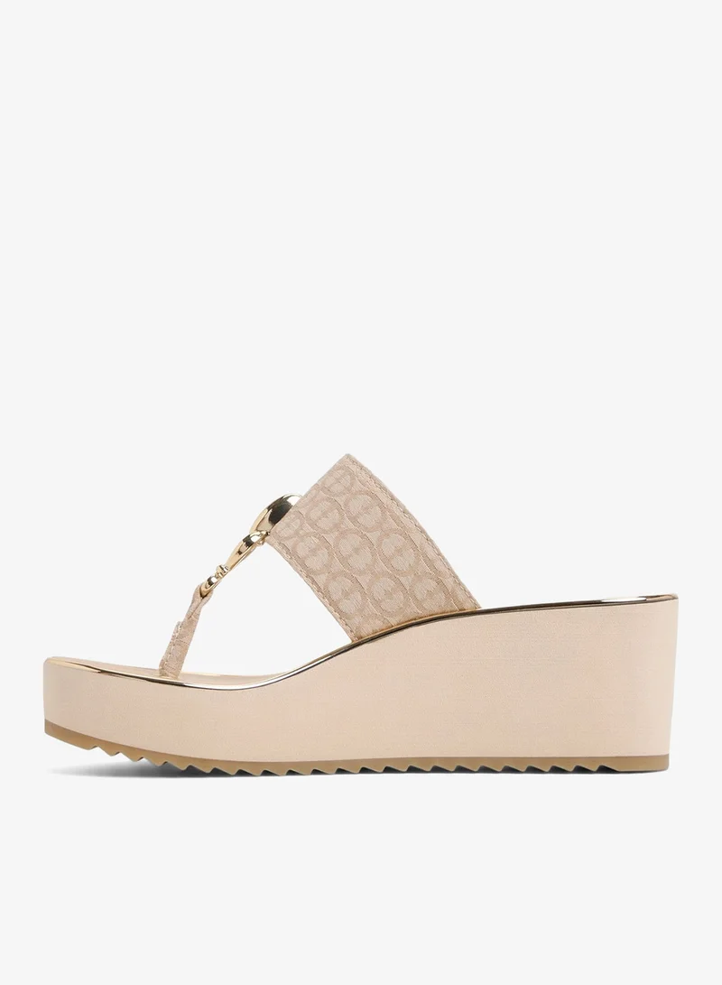 ALDO Penelopy-In Women's Gold Heel Wedges