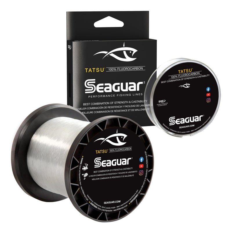 Seaguar خط صيد سيغوار تاتسو 100% فلوروكربون، 4 أرطال، 200 ياردة قوة كسر/طول - 04TS200 - Image 1