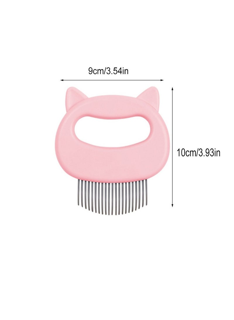 Loquat Cat Comb Pet Short  Long Hair Removal Massaging Shell Comb Soft Deshedding Brush Grooming And Shedding Matted Fur Remover Massage Dematting Tool For Dog Puppy Rabbit (Blue) - Image 4