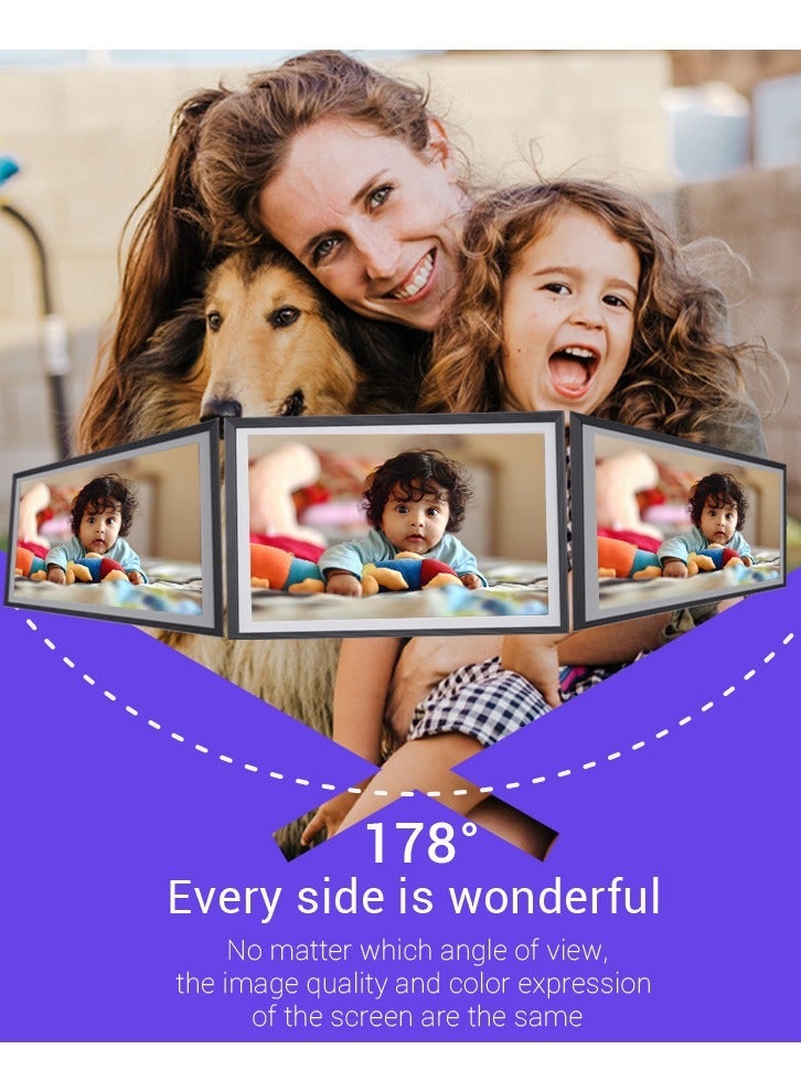 إطار صور رقمي 10.1 بوصة، ذاكرة 16GB، شاشة لمس مع WiFi، دقة ‎1280×800‎ IPS، دوران تلقائي، قابل للتثبيت على الحائط - Image 5