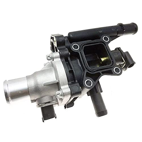 Syconeer Engine Coolant Thermostat Housing with Sensor Gasket for 2011-2016 Chevrolet Cruze 2012-2017 Chevrolet Sonic 2013-2017 Chevrolet Trax Replaces 25192228 - Image 1