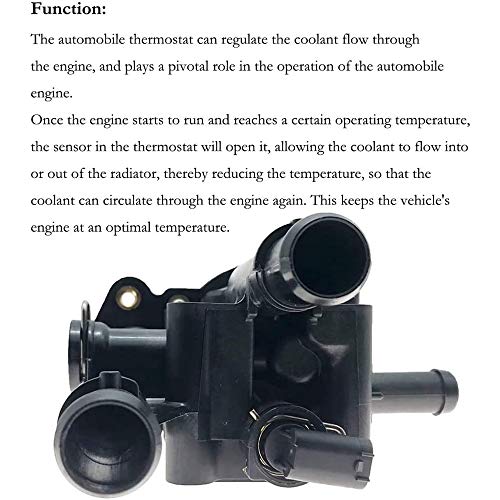Syconeer Engine Coolant Thermostat Housing with Sensor Gasket for 2011-2016 Chevrolet Cruze 2012-2017 Chevrolet Sonic 2013-2017 Chevrolet Trax Replaces 25192228 - Image 3