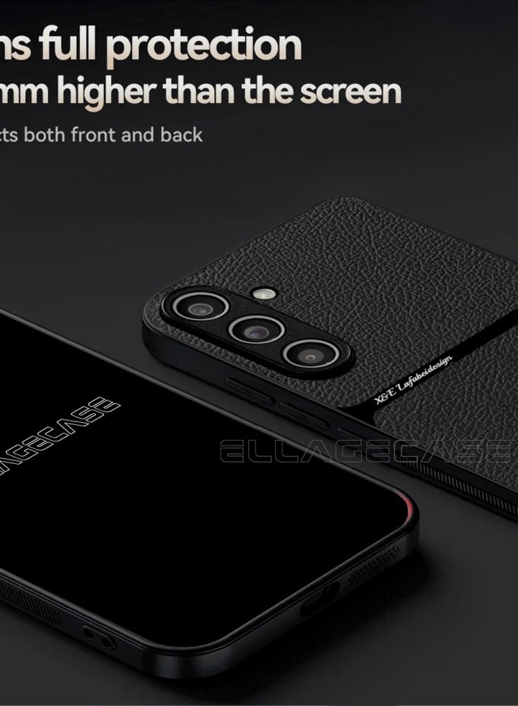 ELLAGECASE حافظة درجة الأعمال لهاتف سامسونج جالاكسي S24 FE، رقيقة للغاية، مع لوحة مغناطيسية مدمجة، شحن لاسلكي، مقاومة للصدمات، حماية كاملة لعدسة الكاميرا - Image 3