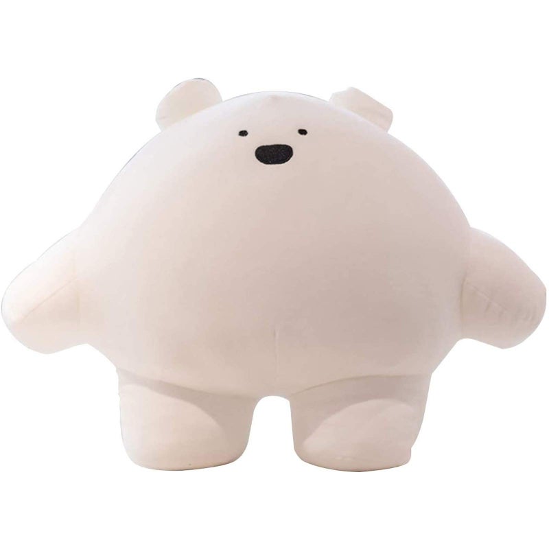 REFAHB 9 inch Cute Bear Plush Stuffed Animal Body Pillow Fat Cartoon Cylindrical Body Pillows for Kids, Super Soft Hugging Toy Gifts for Bedding, Kids Sleeping Nap Kawaii Pillow - Image 1