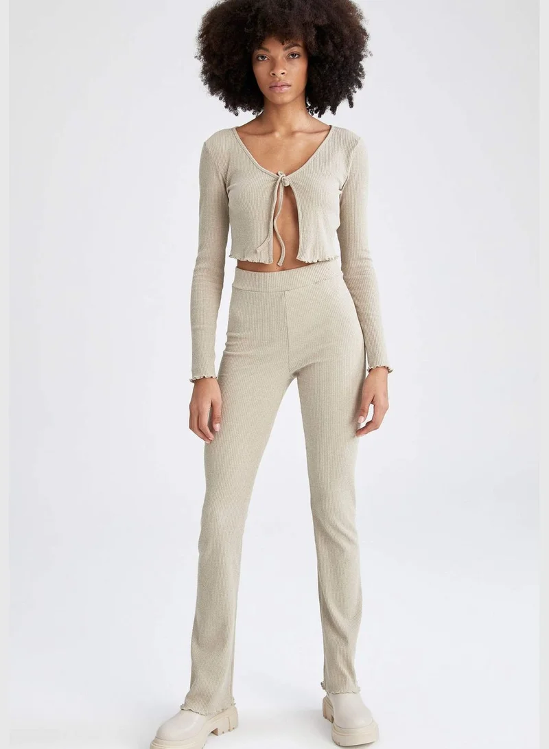 DeFacto Slim Fit Bell Bottomed Leggings