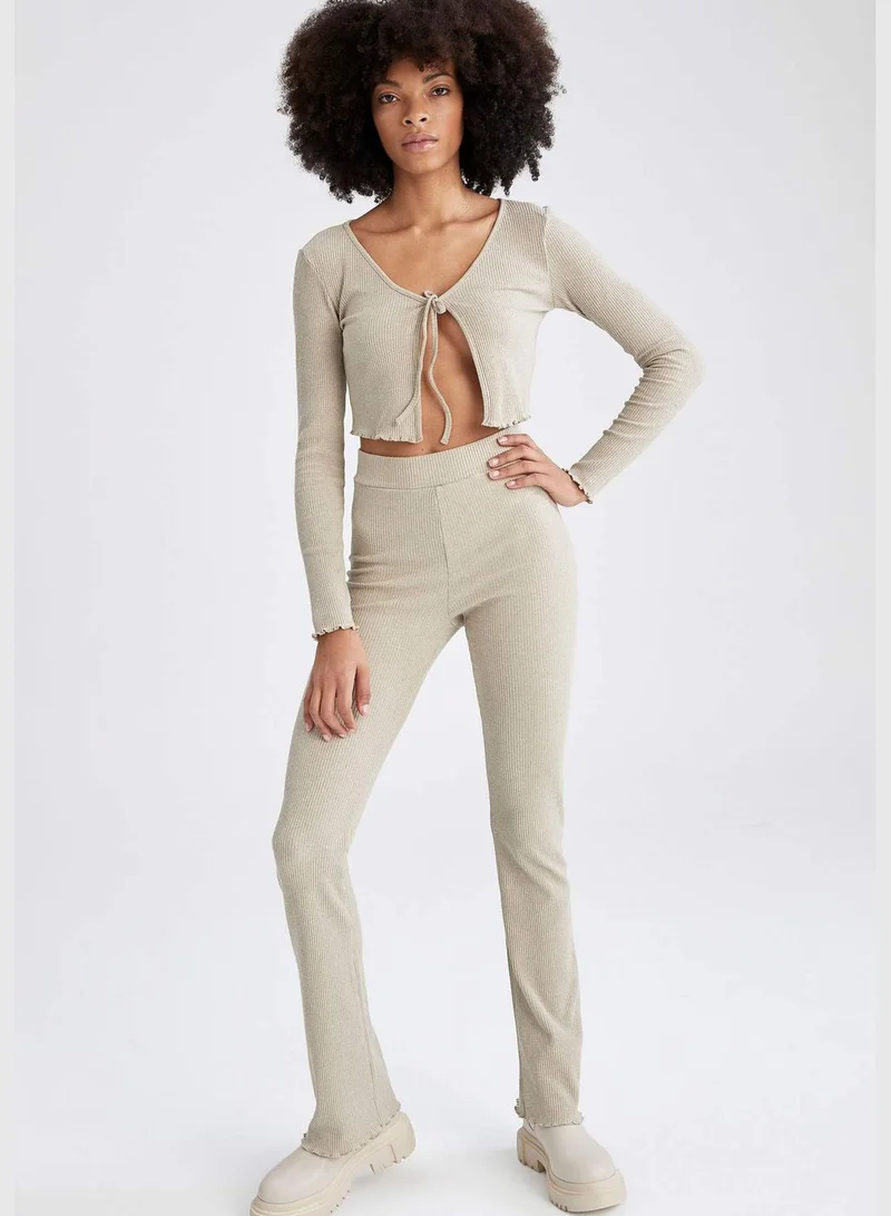 DeFacto Slim Fit Bell Bottomed Leggings