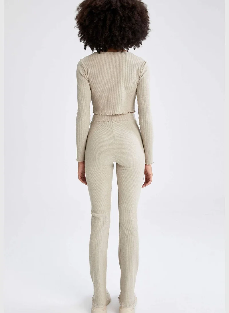 DeFacto Slim Fit Bell Bottomed Leggings