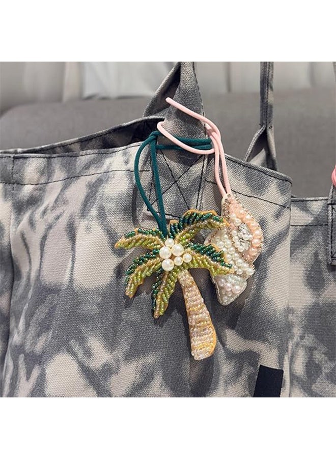 Aesthetic Summer Beach Y2k Accessories Backpack Charms 2000s Beaded Bag Charms for Handbag - Image 4