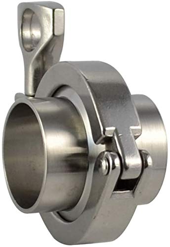 LOZOME OD 2 inch 51mm Stainless Steel Tri Clamp/Tri Clover Clamp+2 pcs SUS304 Sanitary Pipe Weld Ferrule + PTFE Gasket Set - Image 3