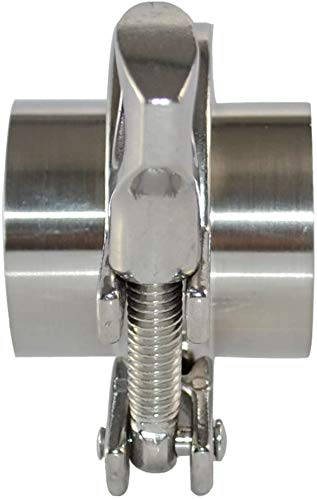 LOZOME OD 2 inch 51mm Stainless Steel Tri Clamp/Tri Clover Clamp+2 pcs SUS304 Sanitary Pipe Weld Ferrule + PTFE Gasket Set - Image 5