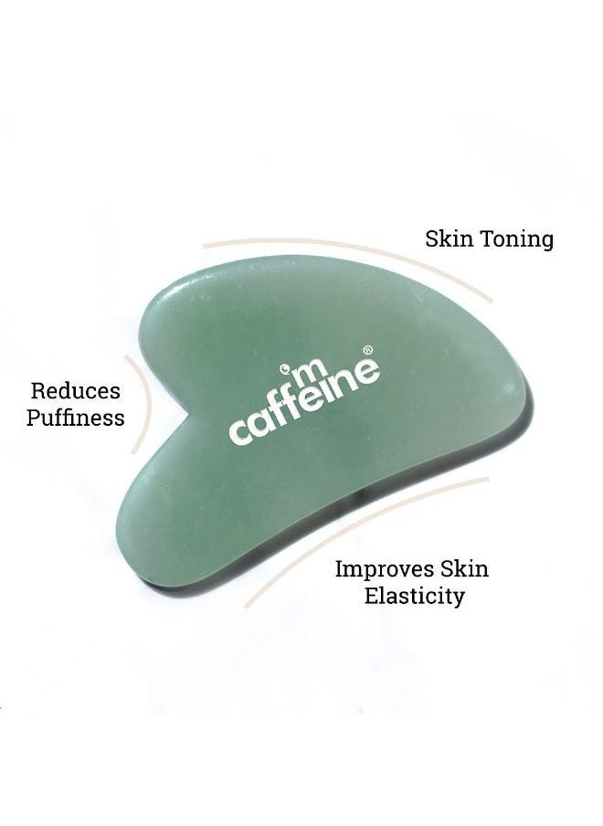 MCaffeine mCaffeine Gua Sha - Green Quartz Face Massaging Stone  - Image 2