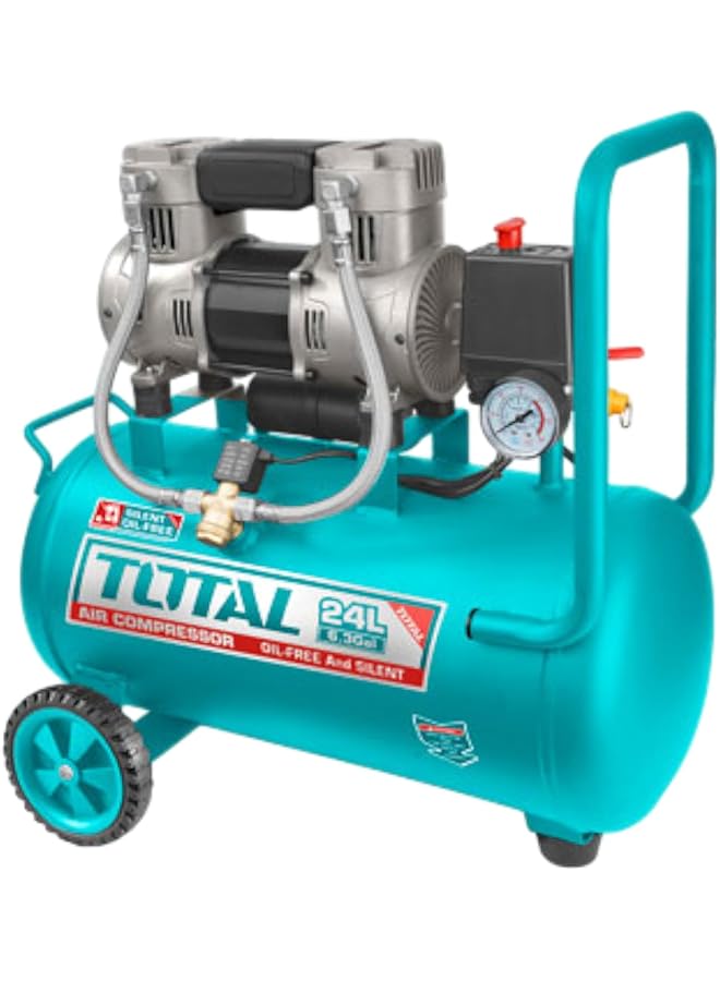 TOTAL Tcs1110242-85 1.5Hp Air Compressor, 24 Liter Tank Capacity, Blue - Image 1