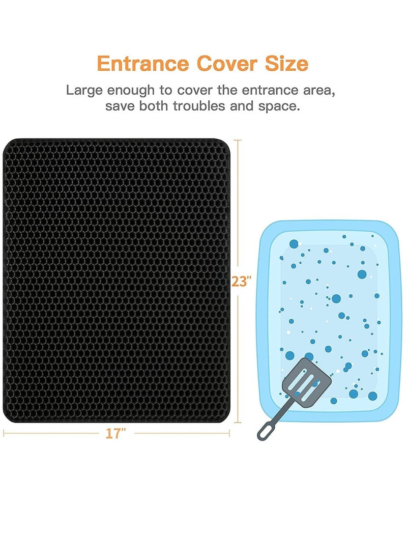 Generic - Cat Litter Mat Cat Litter Trapping Mat Honeycomb Double Layer Design Urine and Water Proof Material Scatter Control Less Waste Easier To Clean Washable - Image 1