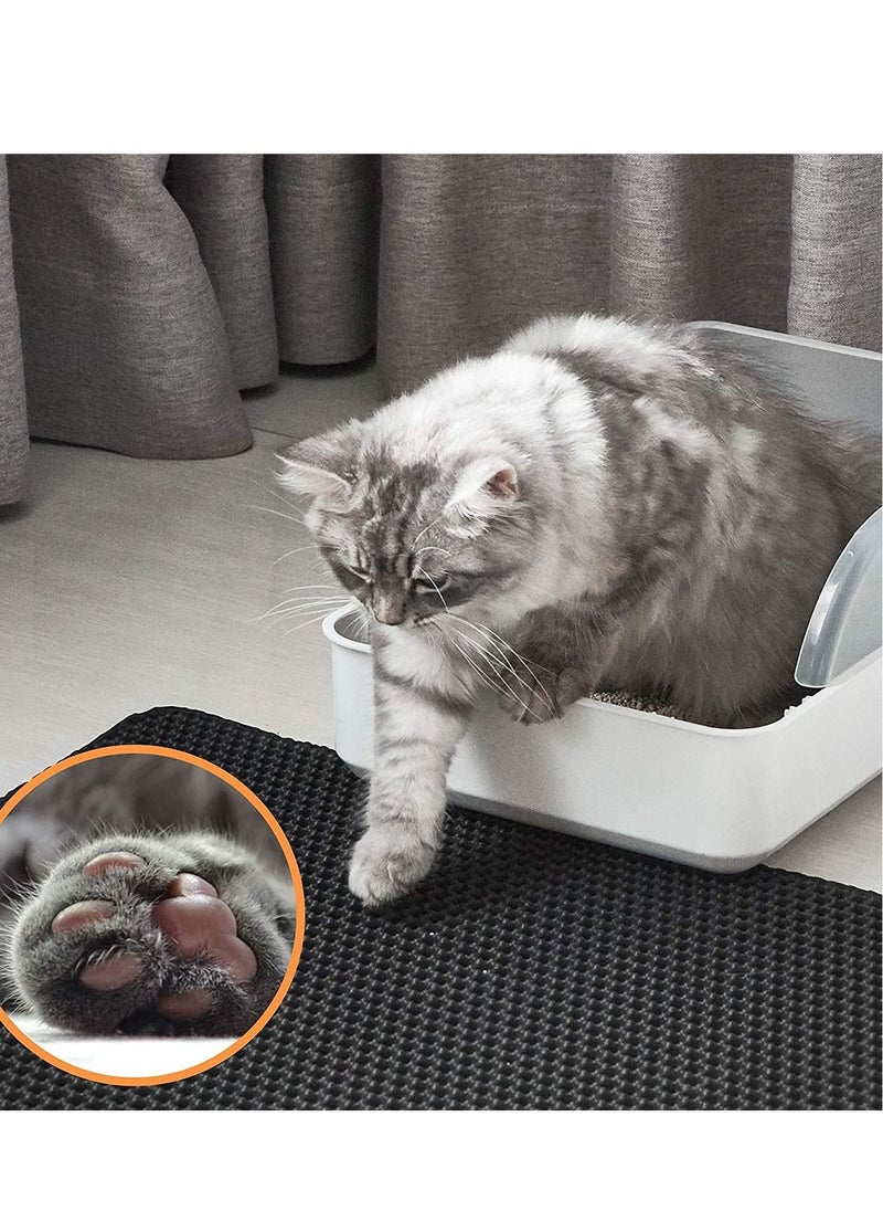 Generic - Cat Litter Mat Cat Litter Trapping Mat Honeycomb Double Layer Design Urine and Water Proof Material Scatter Control Less Waste Easier To Clean Washable - Image 1